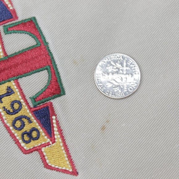 VTG 90s Disney Tigger Top Performance Embroidered Varsity Jacket Coat Size Small - Picture 8 of 11